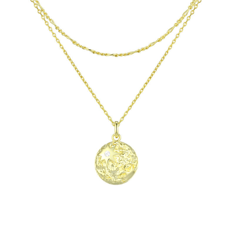 Irregular Geometric Clavicle Necklace – Minimalist & Elegant Sterling Silver Jewelry
